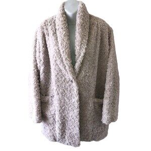ARITZIA Wilfred Free Women's Grete Jacket Soft Plush Cream Size Small